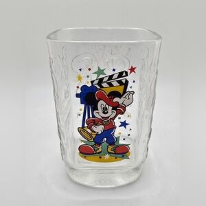 Y2K Walt Disney World Celebration Glass McDonalds 2000 Mickey Mouse Drinking Cup